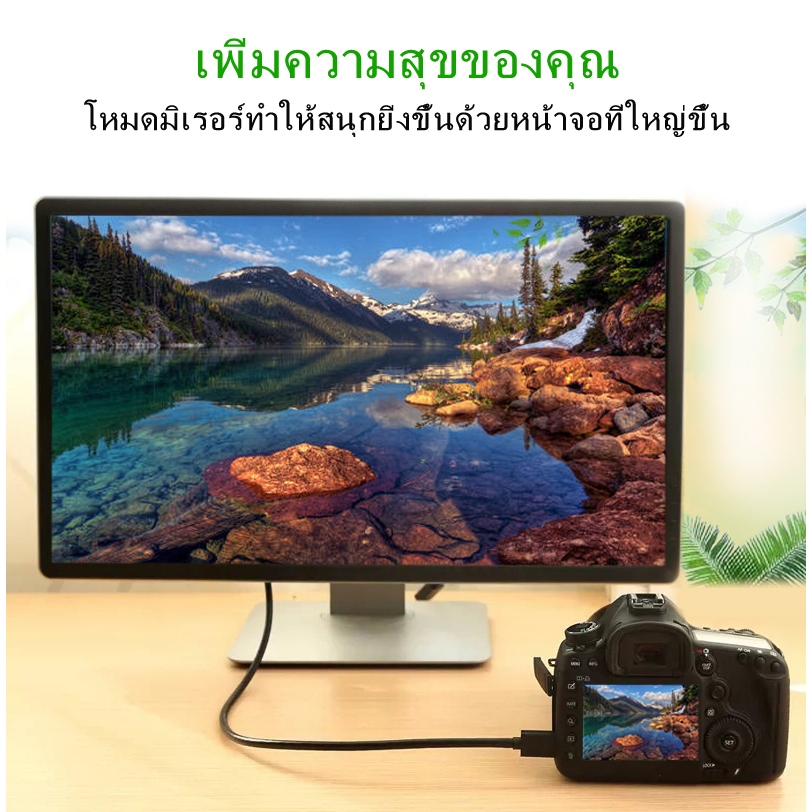 สายMini HDMI to HDMI Cableสนับสนุน 3D&4Kพร้อมเสียง ความยาว1.5เมตร ใช้ต่อสำหรับกกล้องวิดีโอเครื่องเล่นวีดีโอHDTV Notebook