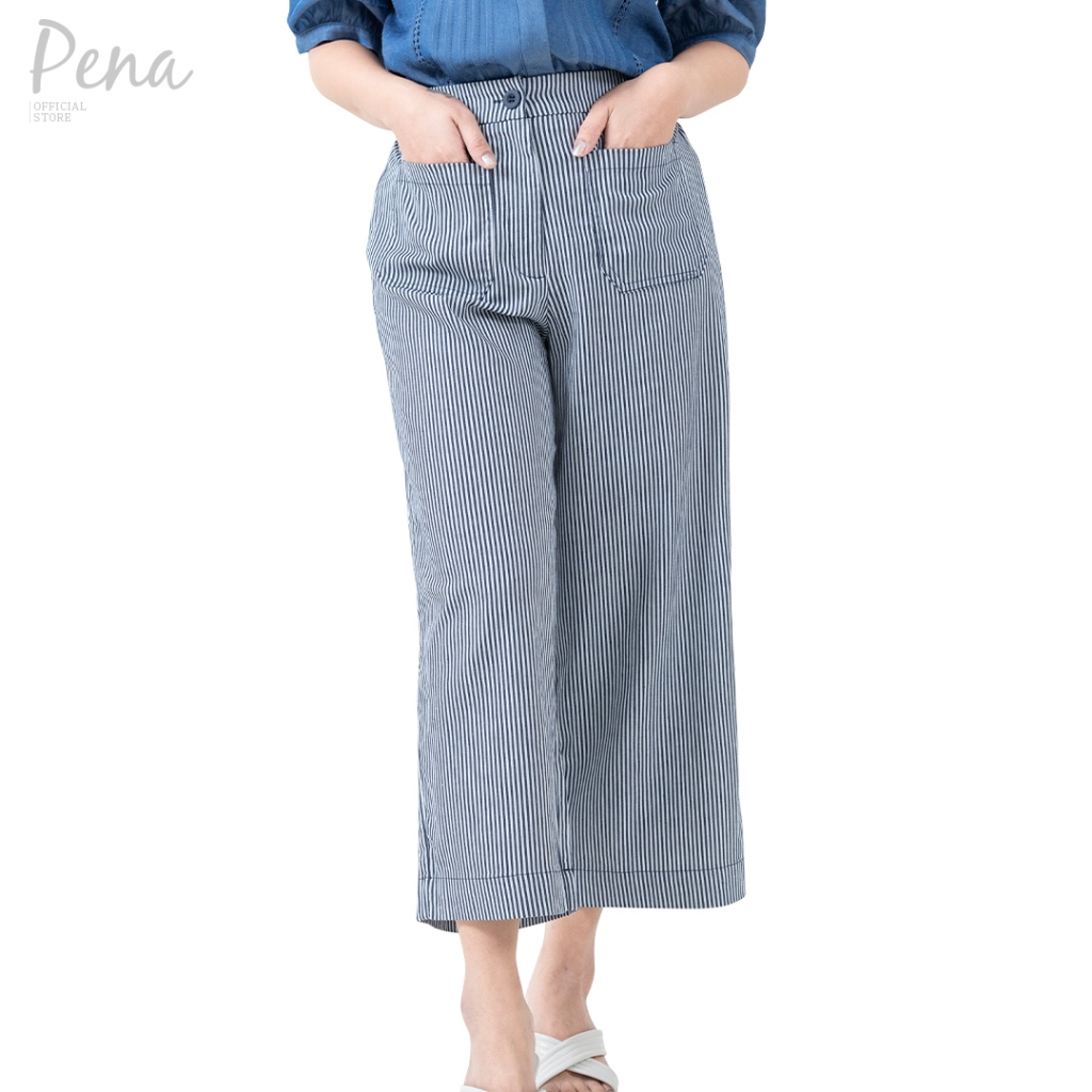 Pena house กางเกงลำลอง ขายาว 5 ส่วน เอวยางยืด PWPL112402