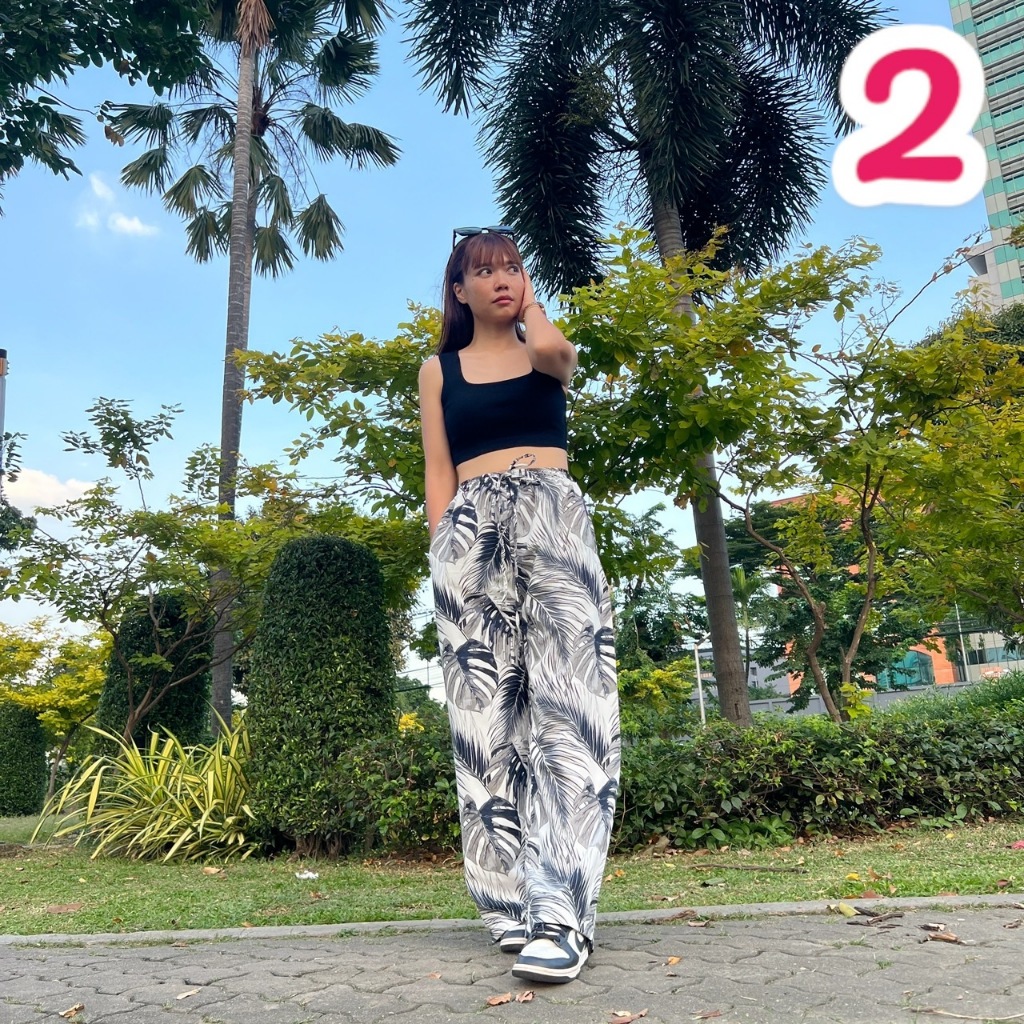 ***ลายมาใหม่****กางเกงผ้าไหมญี่ปุ่นเกรดพรีเมี่ยมขาปล่อย 2 กระเป๋า ทรงกระบอก ใส่สบาย เชือกปรับรูดได้