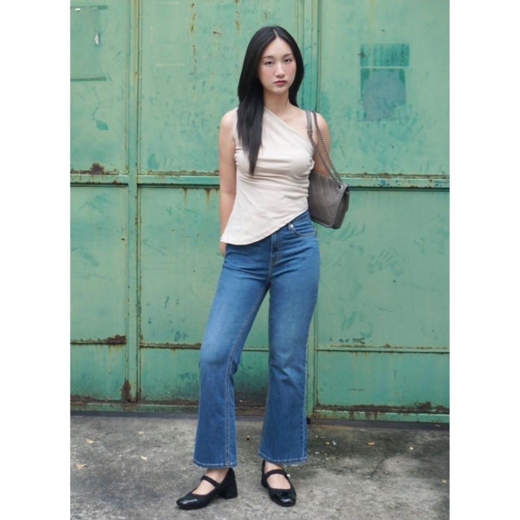 กางเกงยีนส์ POSS BOOTCUT BA07 BA10 BA16 ทรงขาม้า เอวสูง
