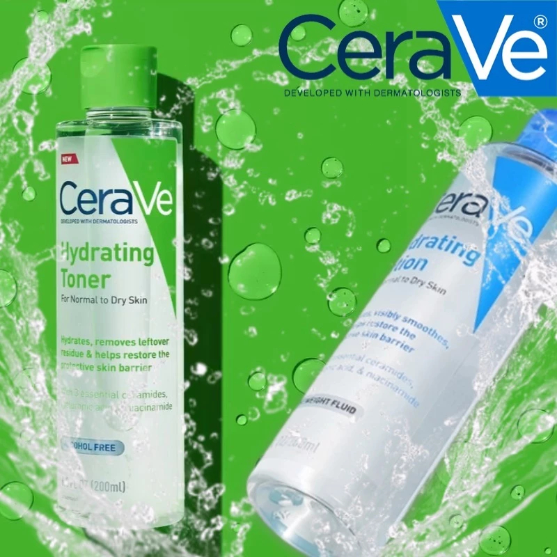 CeraVe Hydrating Toner & Hydrating Lotion. ผลิตภัณฑ์ของแท้ได้รับการจัดส่งอย่างรวดเร็ว