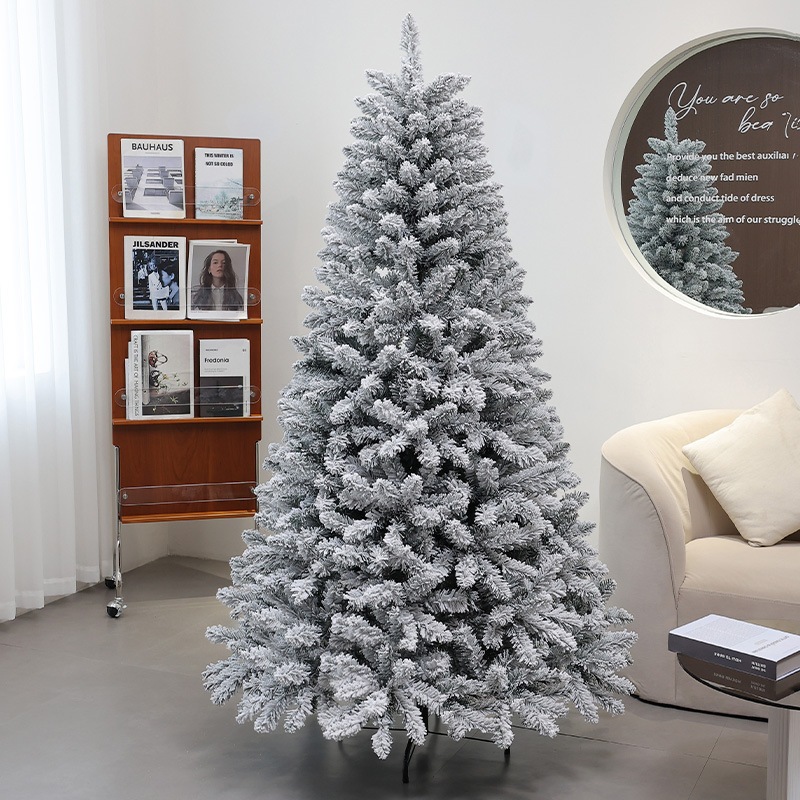 ต้นคริสต์มาส สีขาว Christmas Tree 150cm,180cm ฐานเป็นเหล็ก อุปกรณ์ตกแต่งบ้าน ต้นคริสมาสใหญ่ ตกแต่งคริสต์มาส คริสต์มาส