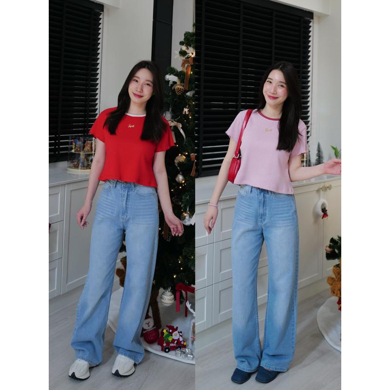 กางเกงยีนส์THEFAFAET ** J-242 (สีอ่อน) **👖