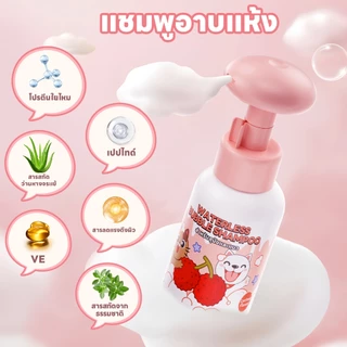 yoyopet : Dry Shampooโฟมอาบน้ำแห้ง กลิ่นLychee กลิ่นหอม ดับกลิ่น ขนนุ่ม สะอาดเลียขนได้ ปลอดภัย 300ml