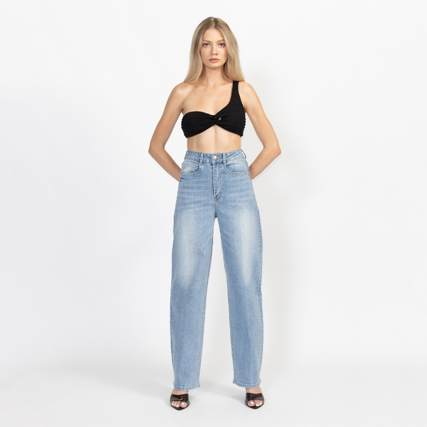 Aevelyn Jeans กางเกงยีนส์รุ่น Ginny Light Blue Jeans
