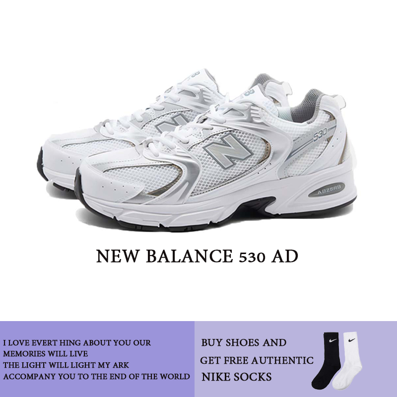 100% NEW BALANCE 530 AD รองเท้ารองเท้าผ้าใบ NEW BALANCE รองเท้าผ้าใบ unisex