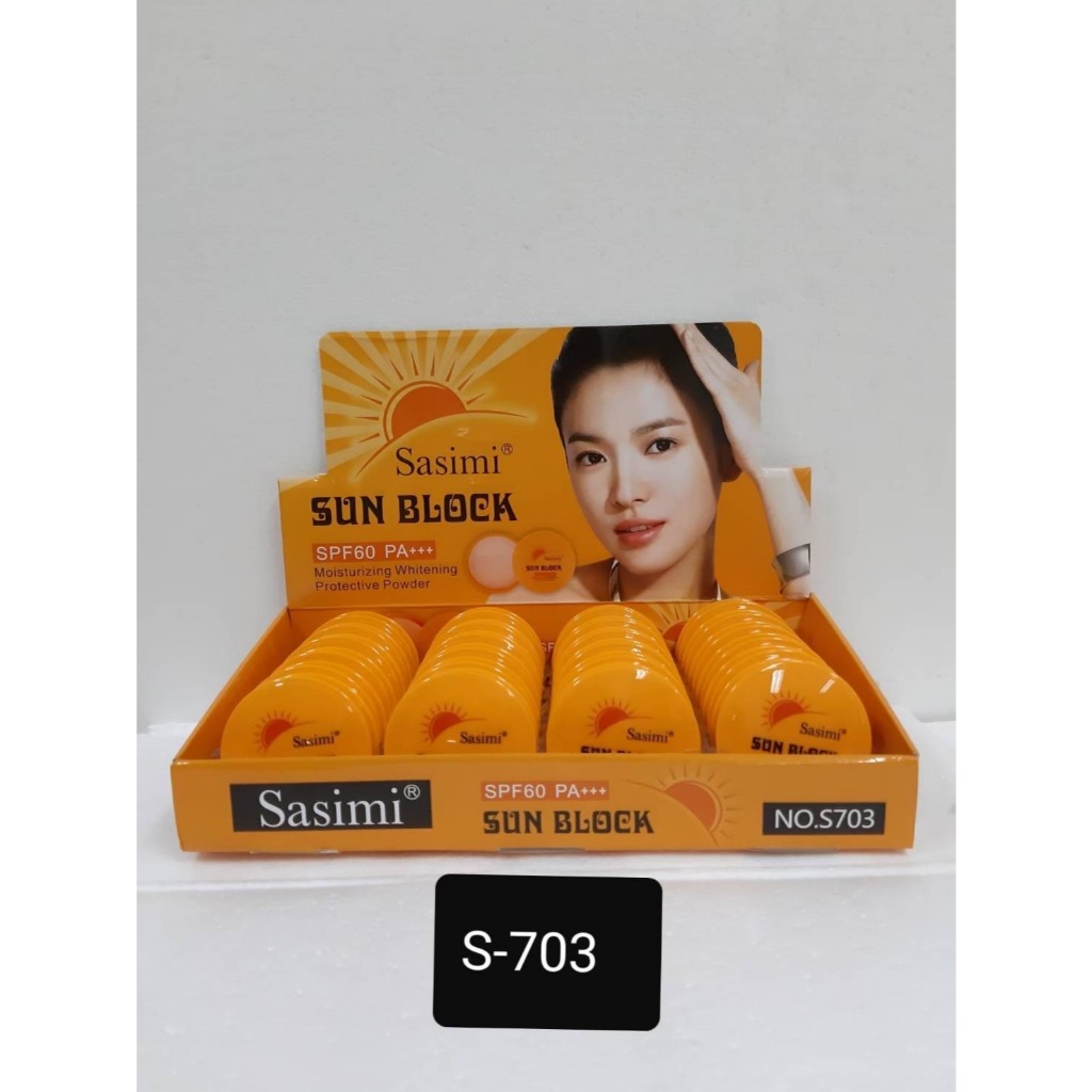 S703 แป้งพัฟกันแดด Sasimi SUN POWDER SPF 50+++