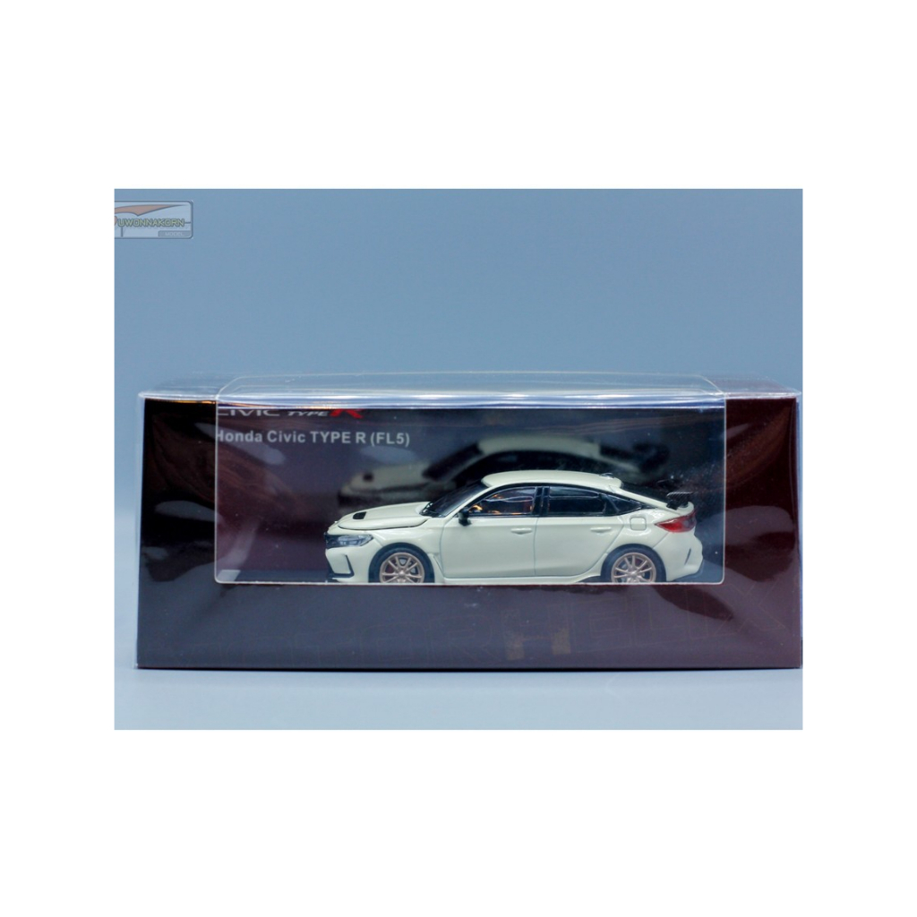 MOTORHELIX 1/64 Honda Civic Type R (FL5) Mugen/MF10 Wheels Championship White