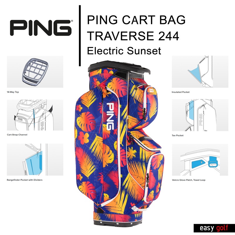 PING CART BAG TRAVERSE 244 PING CART BAG ถุงกอล์ฟ