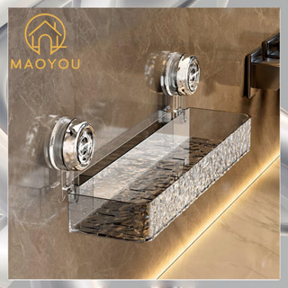 MAOYOU ชั้นวางของในห้องน้ำ ติดผนัง Punch Free ห้องน้ำชั้นวาง…