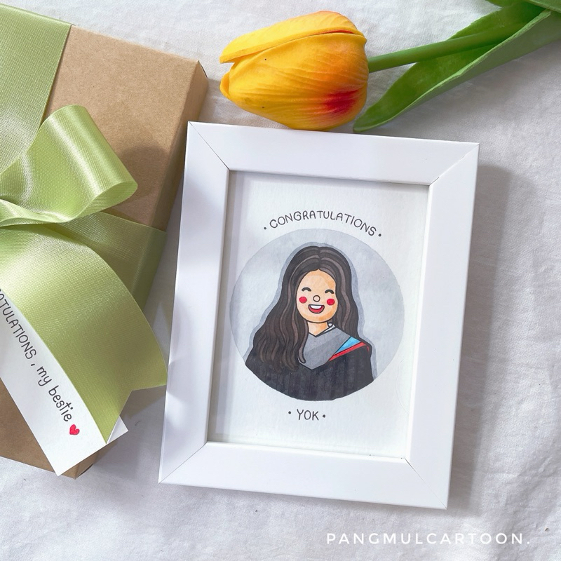 กรอบรูป congratulations ของขวัญจากภาพวาด