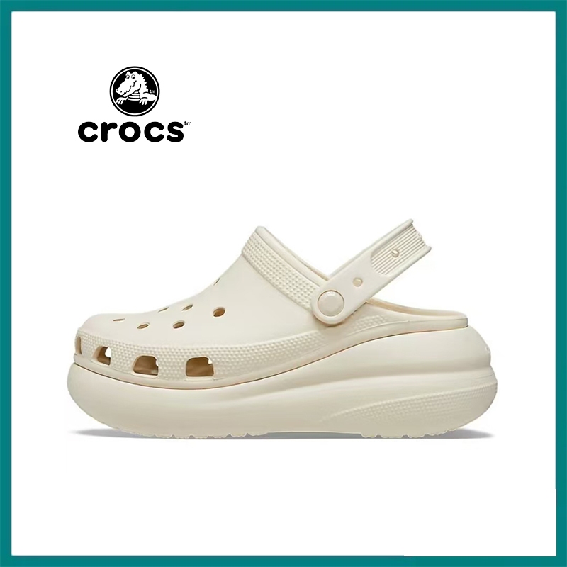 【โปรโมชั่นสินค้าใหม่】 Crocs Classic Crush EVA Sandals รองเท้าแตะแบบยูนิเซ็กซ์