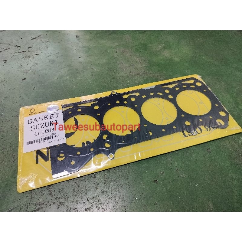ปะเก็นฝาสูบ (เหล็ก) SUZUKI CARRY G16B ซูซูกิ แครี่ 11141-61J00 แผงเหลือง EG773 ERISTIC