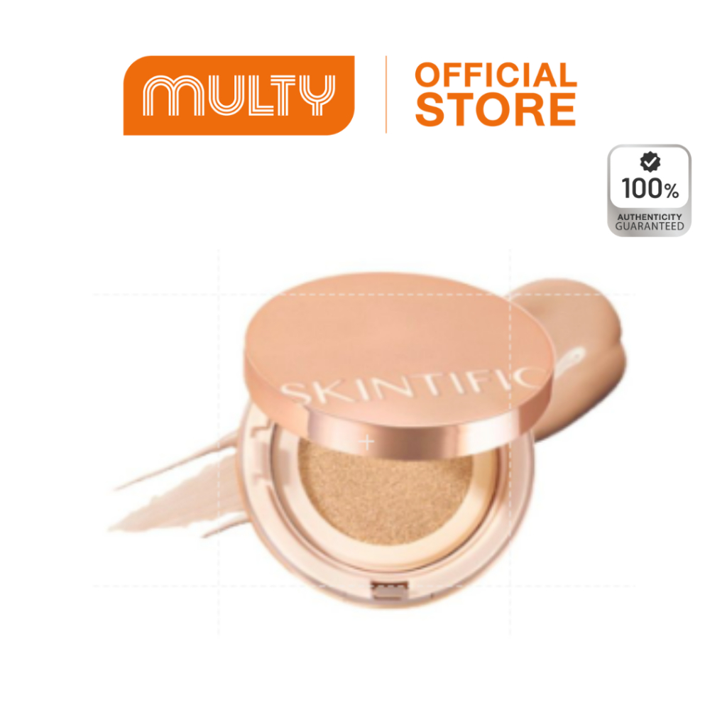 SKINTIFIC-Cover All Perfect Cushion Spf35 Pa++++ 11ml. คุชชั่น ปกปิดสูง ติดทนนาน