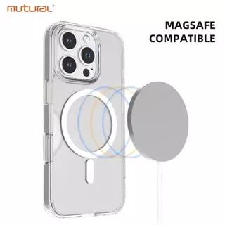 เคสใส กันกระแทก สำหรับiPhone 16 16E 15 14 13 12 11 Pro Max 7 8 se2 se3 7plus 8plus X XS XR Xsmax แม่เหล็ก เคสชาร์จไร้สาย