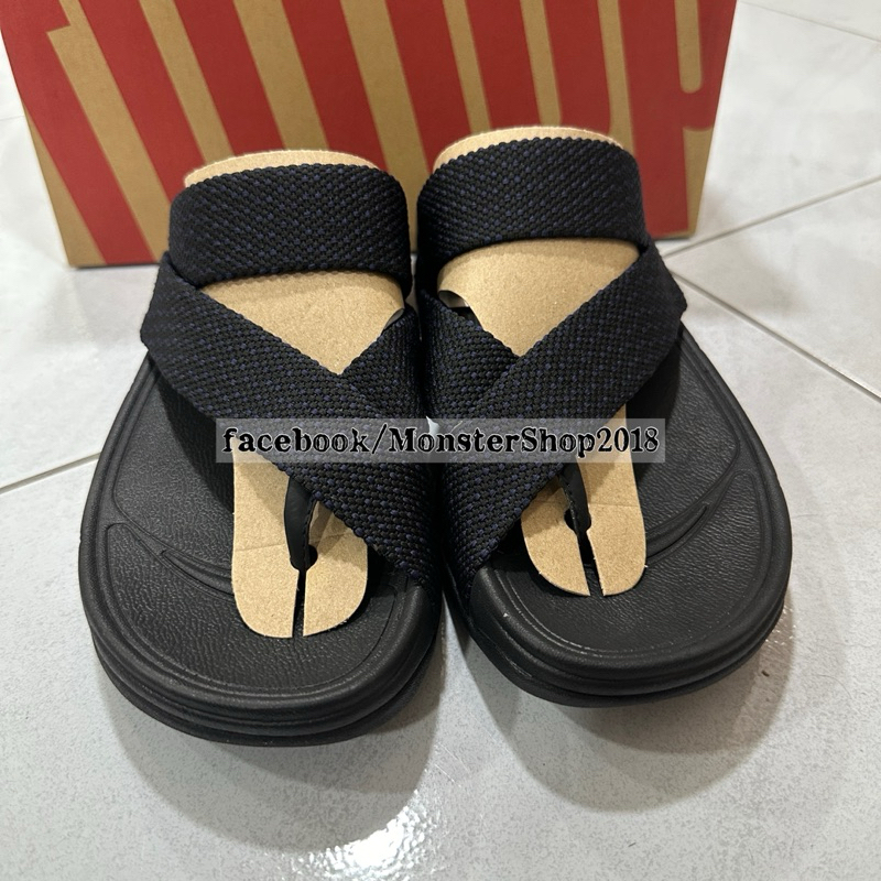 รองเท้า Fitflop รุ่น Sling Weave | สีดำจุดม่วง (แท้ล้าน%)