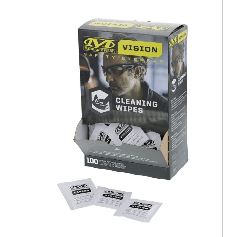 แผ่นน้ำยาทำความสะอาดแว่น Mechanix VISION PRE-MOISTENED WIPES จำนวน 5 ชิ้น