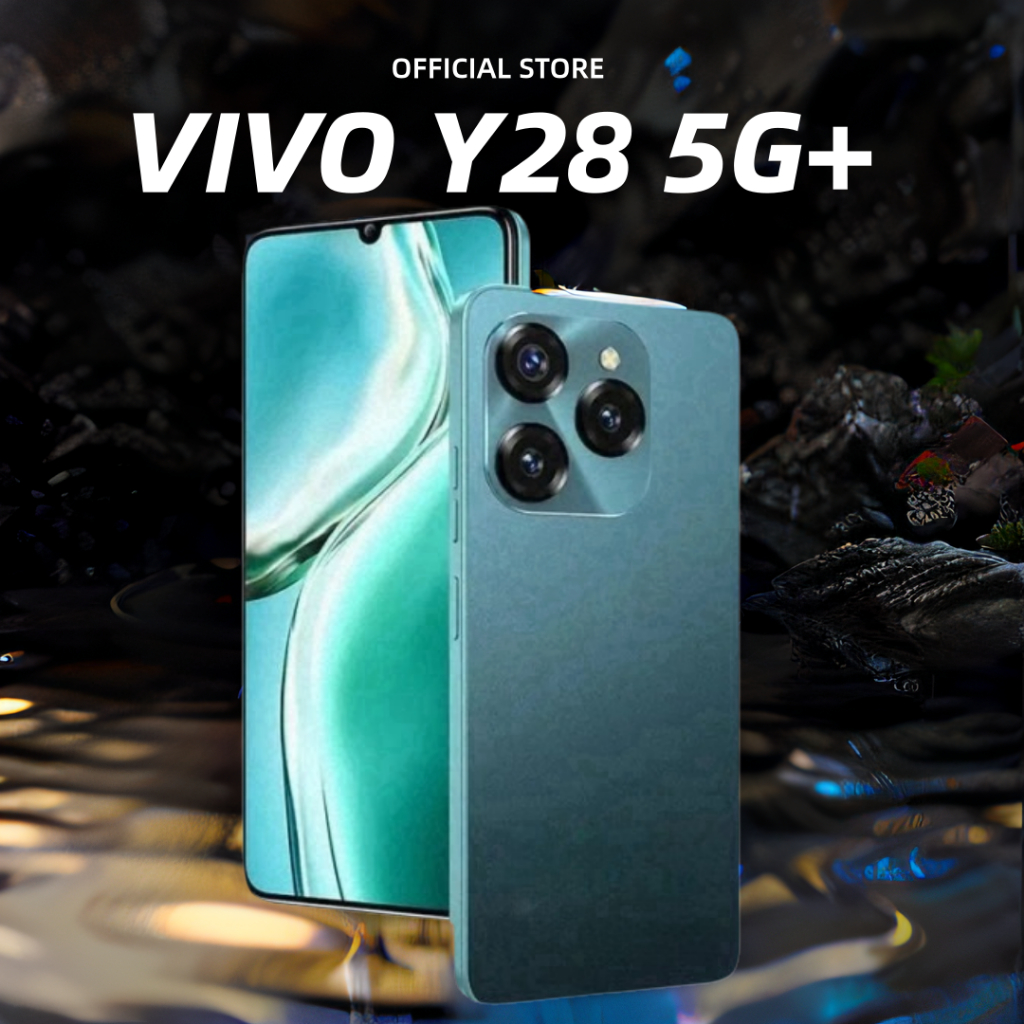 【COD】VIVO Y28 12GB/512GB โทรศัพท์ มือถือ สมาร์ตโฟน ดีไซน์ทันสมัย กล้องคมชัด 50MP แบตอึด 6800mAh จัดเต็มทุกการใช้งาน