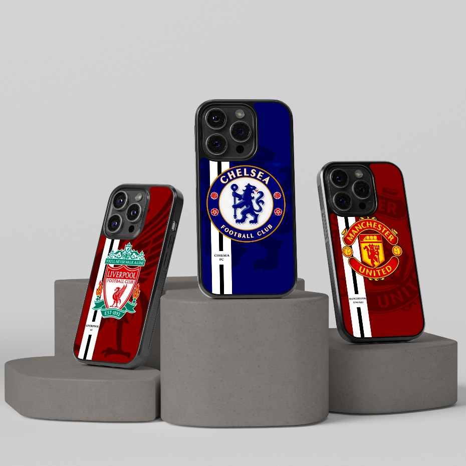 เคสเคลือบเงา (iPhone) ทุกรุ่น iPhone 16 14 13 12 11 15 ลิเวอร์พูล แมนยู อาร์เซน่อล เชลซี แมนซิตี้