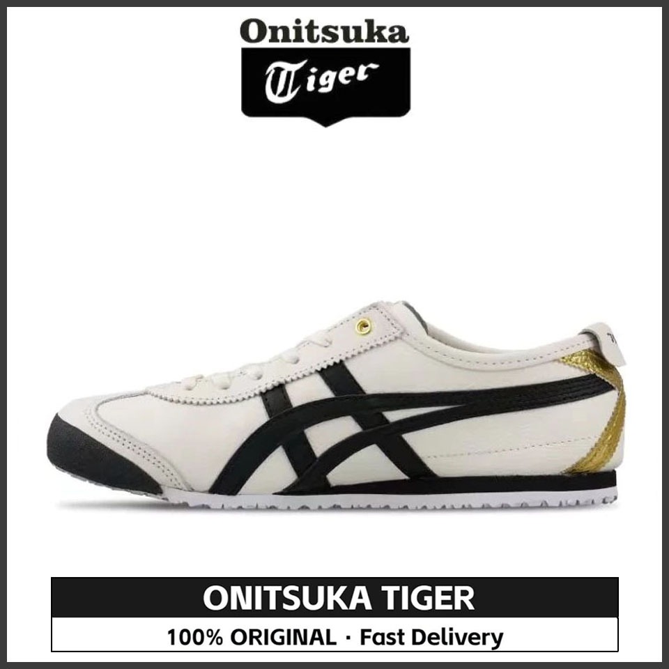 【100% Original 】Tiger MEXICO 66 Milky White 1183B493-100 Low Top Unisex Sneakers