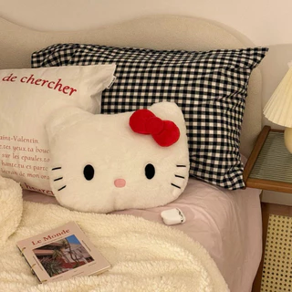 Kitty kitty kitty น่ารักหัวแมวหมอน Plush โซฟาข้างเตียงเบาะรถหมอน หมอนของขวัญวันเกิดหญิง