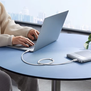 Baseus สายชาร์จเร็ว รุ่น Silky Series USB to Type-C 100W, USB to iP 2.4A 1m,2m (USB to Type C ไม่รองรับระบบ IOS)