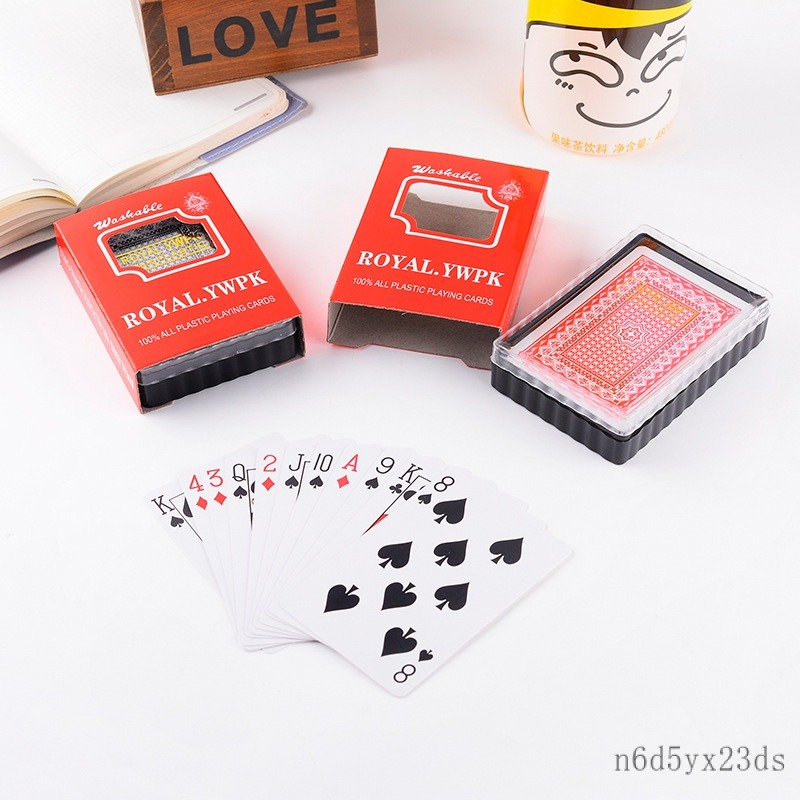 【จัดส่งจากประเทศไทย】J.H พลาสติก ROYAL.YWPK ใบเล็ก หน้าลื่น PVC อย่างดี 1 สำรับ หนา 0.31