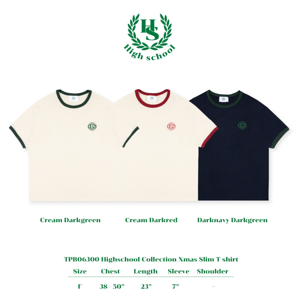 Highschool - TPB06300 เสื้อพอดีตัว High school Collection Xmas