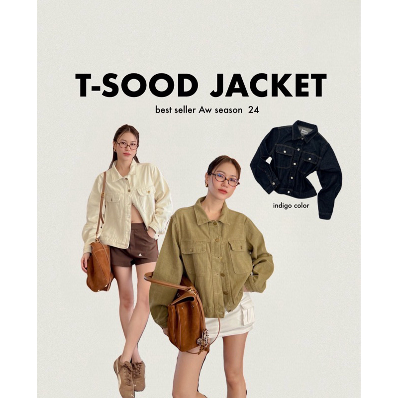 GLAMCLOTHES T-SOOD JACKET เสื้อแจกเกตยีนส์ oversize ทรงสวย