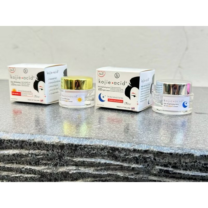 Kojie acid Skin Brightening Aura ชุดครีมทาหน้าโคจิ 20g