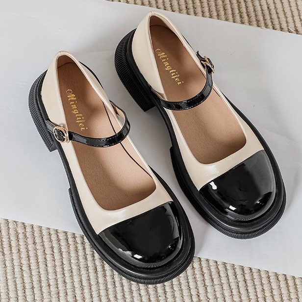 Size 35-43✨รองเท้าคัทชูผู้หญิงมีส้นมีถึงไซส์ใหญ่  รองเท้าคัทชูผู้หญิงไซส์ใหญ่ใส่ทำงาน