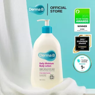 Derma: B Daily Moisture Body Lotion 400ml X2