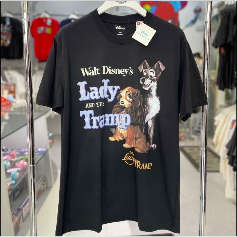เสื้อDisney ลาย Lady and tl/ramp สีดำ ลิขสิทธิ์แท้ ( TM-177 )