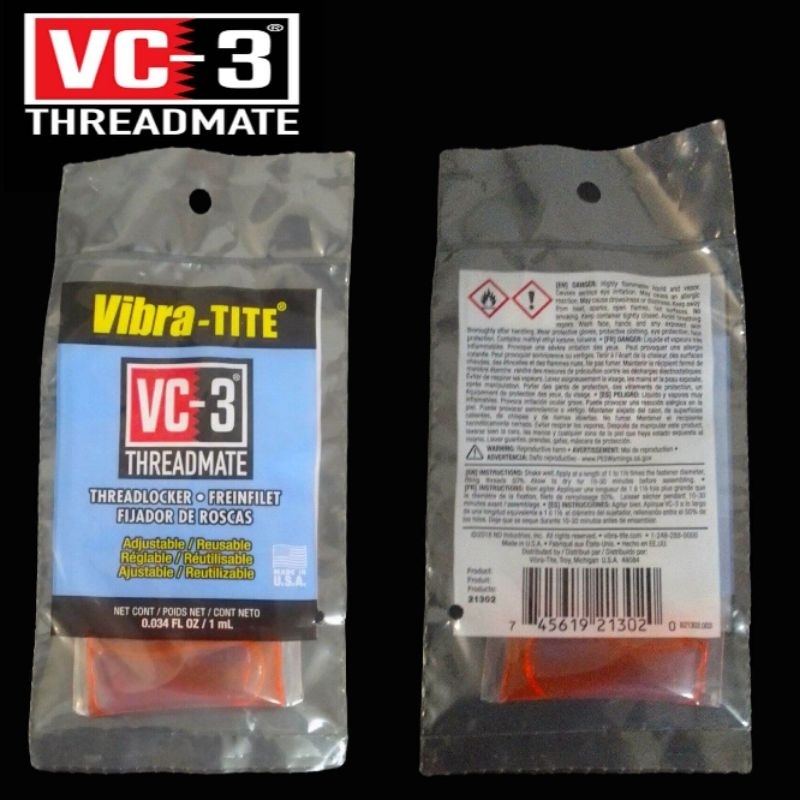 น้ำยาล๊อคเกลียว​ Vibra-Tite 21399​ ล๊อคระดับสูง​ Red​ Threadlocker​ Made​ in​ USA​