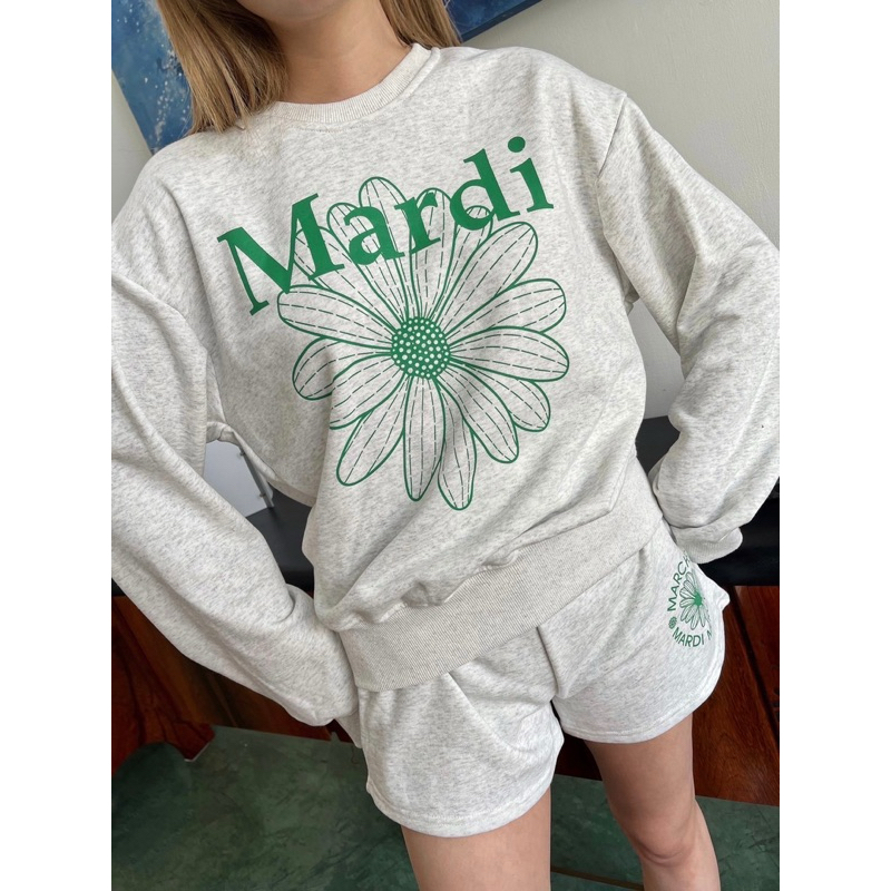 set mard sweater Jamper เขียว น้ำเงิน (เสื้อ+กางเกง)