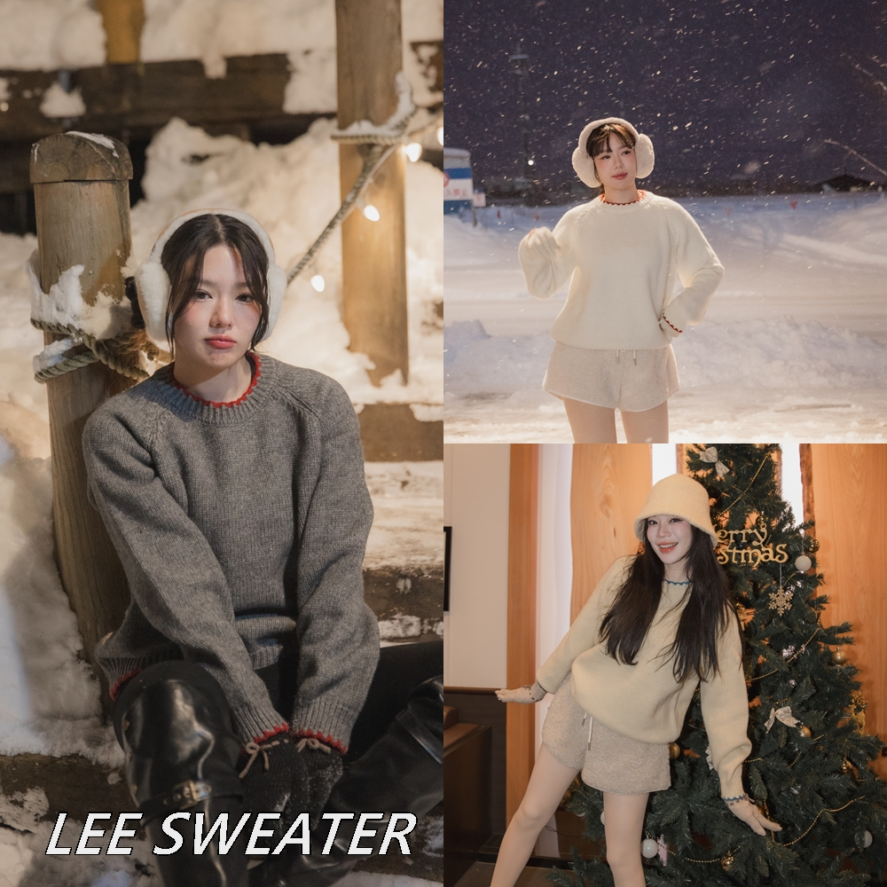 LEE SWEATER สเวตเตอร์คอปีน เหมาะมากๆกับวินเทอร์นี้ค่า ผ้าดีมาก