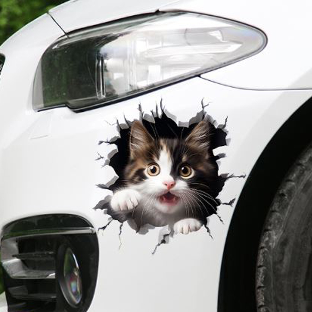 (ส่งจากไทย) สติกเกอร์แมวน่ารัก กันน้ํา ลายแมวตลก สติ๊กเกอร์ติดรถ ติดแอร์ ติดโน้ตบุ๊ค สติ๊กเกอร์ตกแต่ง สติ๊กเกอร์ปิดรอย - รูปที่ 5