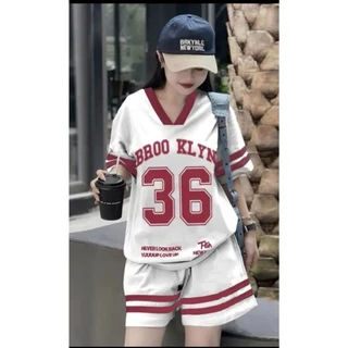 SET 2 ชิ้น สไตล์เกาหลี สำหรับวันรุ่นy2k ไซส์ S-5XL
