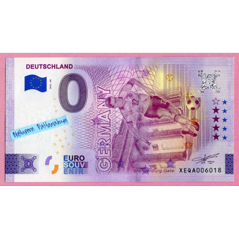 ธนบัตร 0 Euro Germany /FIFA World Cup Qatar 2022