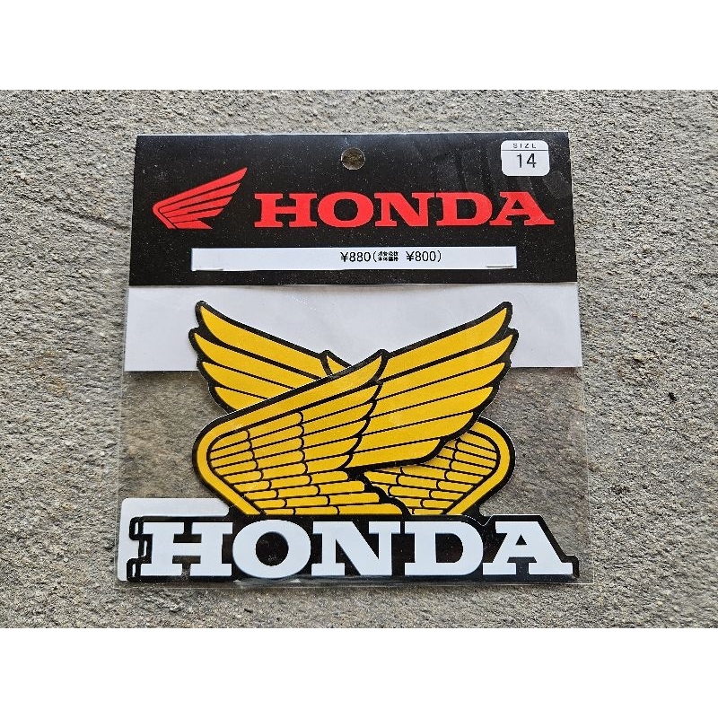 สติ๊กเกอร์ ปีกนก ฮอนด้า ซ้ายขวา ติด ฝากระเป๋า ถังน้ำมัน Honda ได้หลายรุ่น XL125 C92 C95  SL125 และรุ