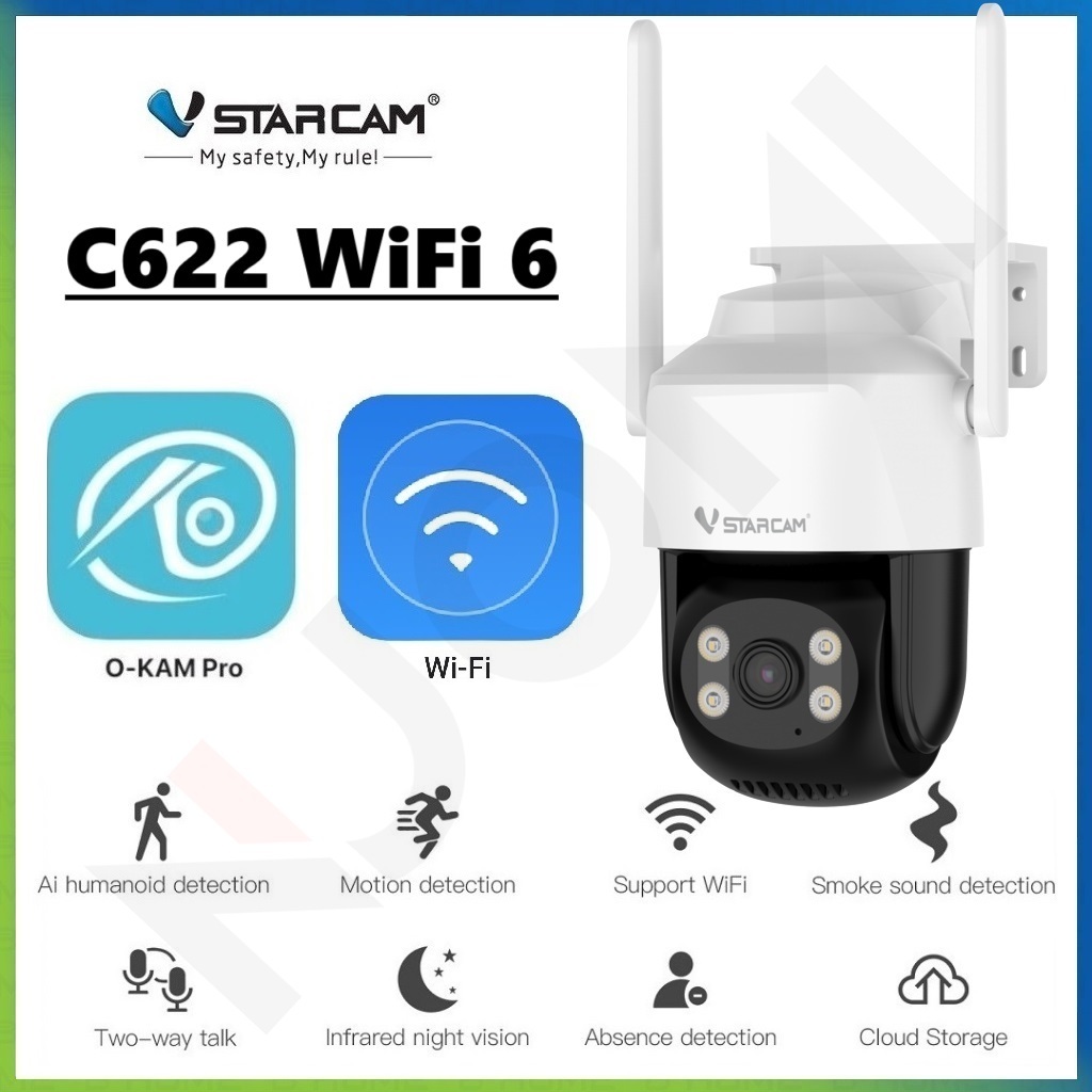 VSTARCAM C622 WiFi / CG622 4G LTE SIM SUPER HD 1296p 3MP + Ai กล้องวงจรปิดใส่ซิม กล้องวงจรปิดไร้สาย