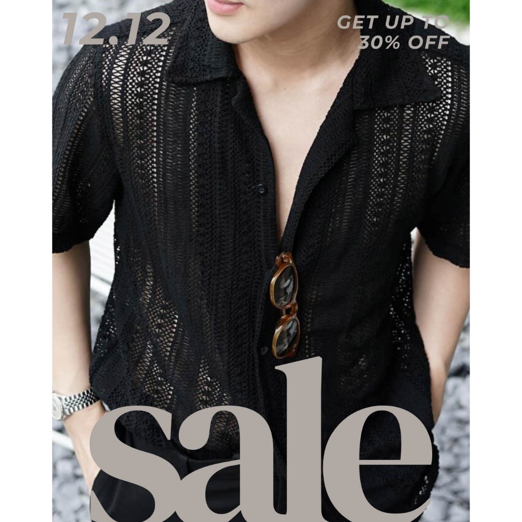 California Shirt (Black) - Khunkris.Styler เสื้อเชิ้ต รุ่นแคลิฟอร์เนีย สีดำ