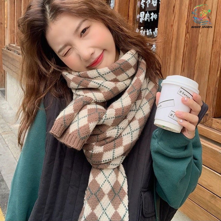 ผ้าพันคอกันหนาว รุ่น Diamond Scarf 06S5 - รูปที่ 3