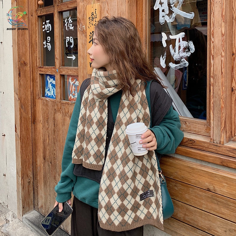 ผ้าพันคอกันหนาว รุ่น Diamond Scarf 06S5 - รูปที่ 4