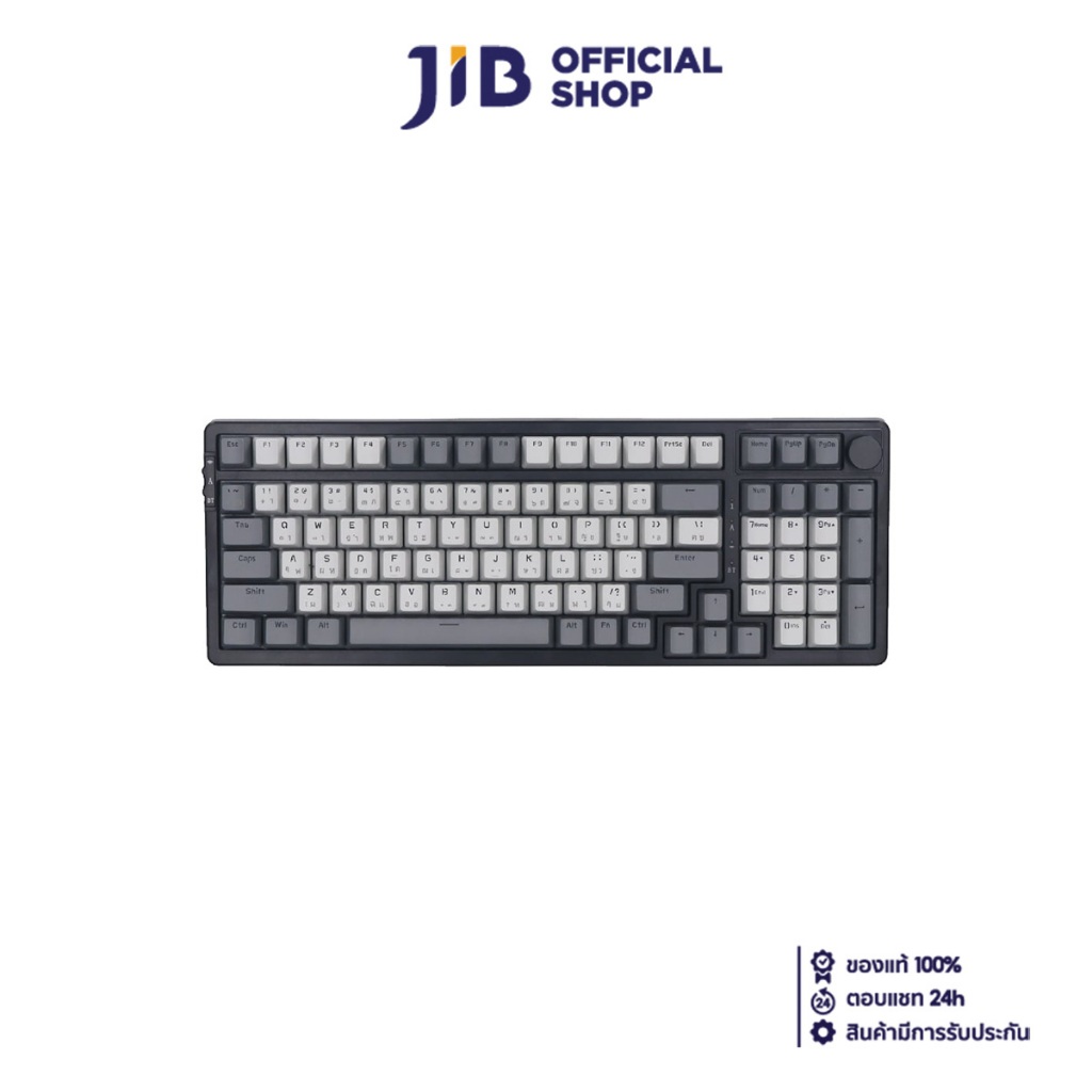 WIRELESS KEYBOARD (คีย์บอร์ดไร้สาย) AJAZZ AK992 (STARRY NIGHT) (BROWN SWITCH RGB EN/TH)