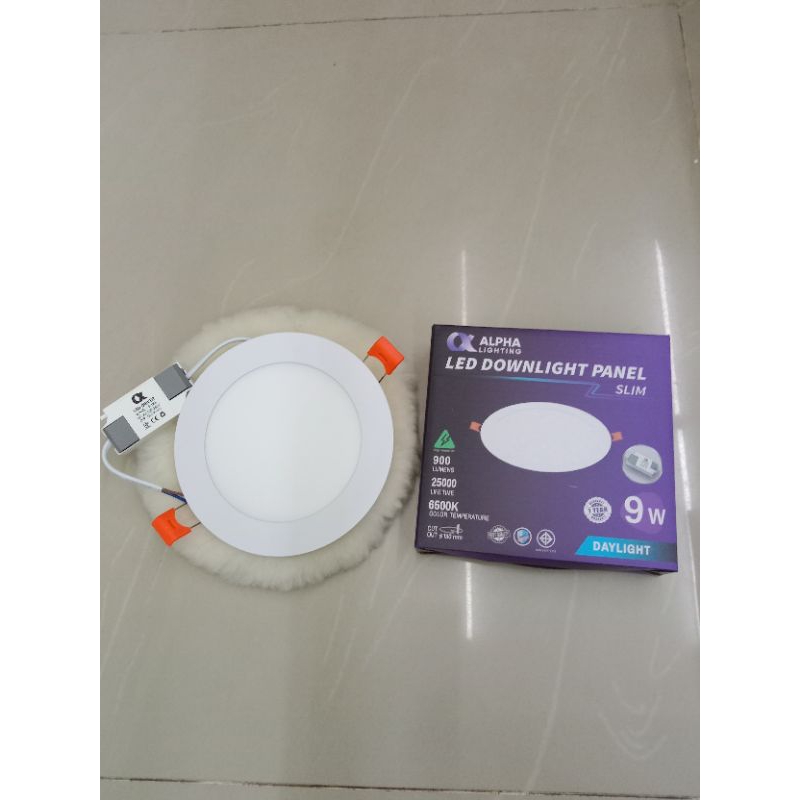 ALPHA ดาวไลท์ฝังฝ้า LED 9วัตต์ Daylight แสงขาว