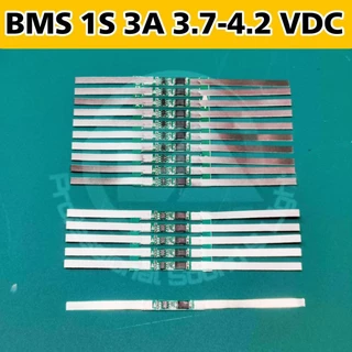 บอร์ด BMS 1S 3A , บอร์ดป้องกันแบตเตอรี่พร้อมแผ่นนิเกิลสำหรับแบต Li-ion 3.7V