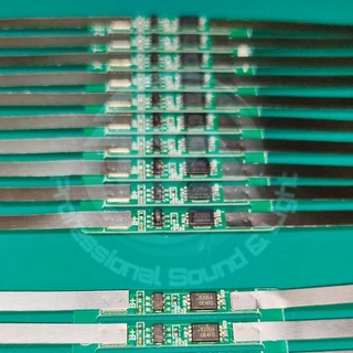 บอร์ด BMS 1S 3A , บอร์ดป้องกันแบตเตอรี่พร้อมแผ่นนิเกิลสำหรับแบต Li-ion 3.7V
