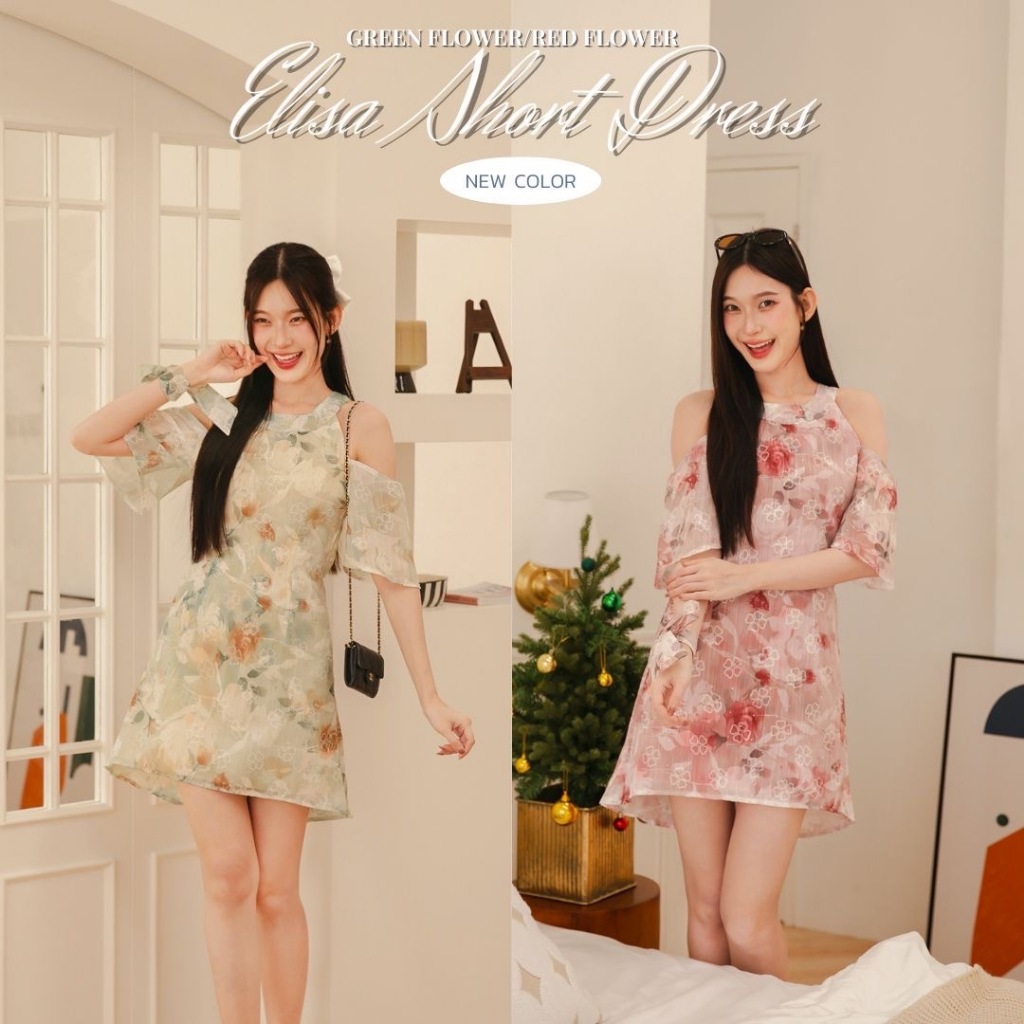 New ColorLABELLE รุ่น Elisa short dress เดรสสั้น