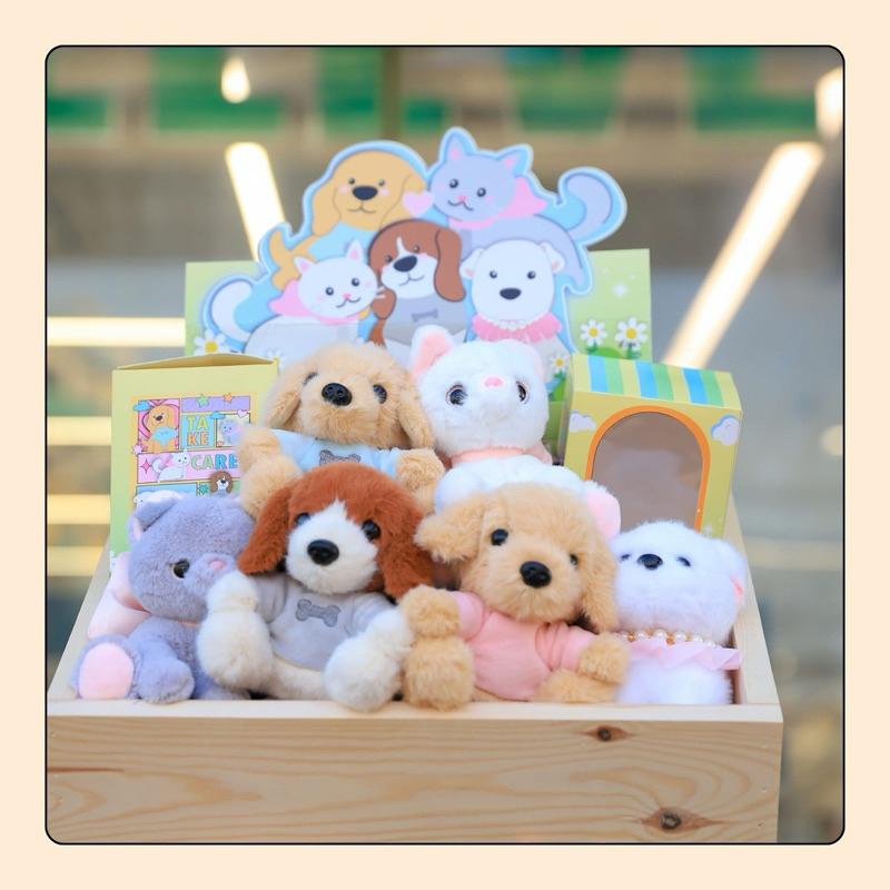 7-11 Keychain Cute Pet พวงกุญแจตุ๊กตาหมาแมว 7-Eleven Arttoy 2024
